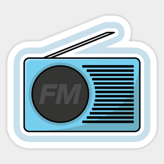 Beautiful Music Tape Sticker vector illustration. Technology recreation icon concept. Cassette tape recorder sticker vector design. Analog media for recording and listening stereo. Sticker by AlviStudio